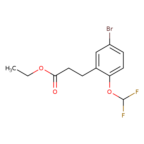 ethyl 3-[5-bromo-2-(difluoromethoxy)phenyl]propanoate