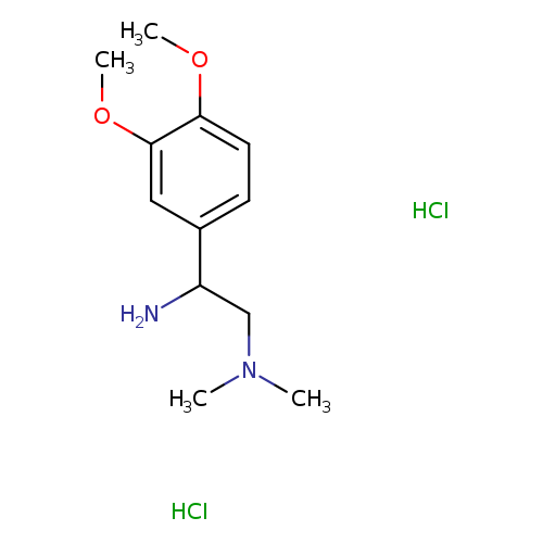 [2-amino-2-(3,4-dimethoxyphenyl)ethyl]dimethylamine dihydrochloride