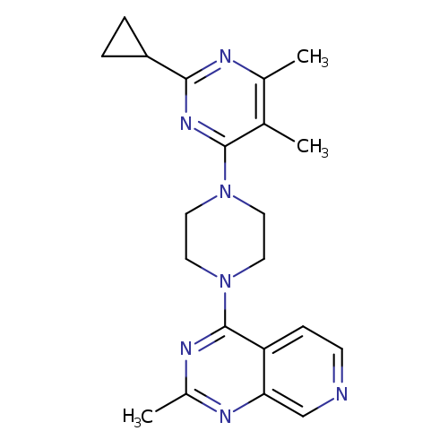 2-cyclopropyl-4,5-dimethyl-6-(4-{2-methylpyrido[3,4-d]pyrimidin-4-yl}piperazin-1-yl)pyrimidine