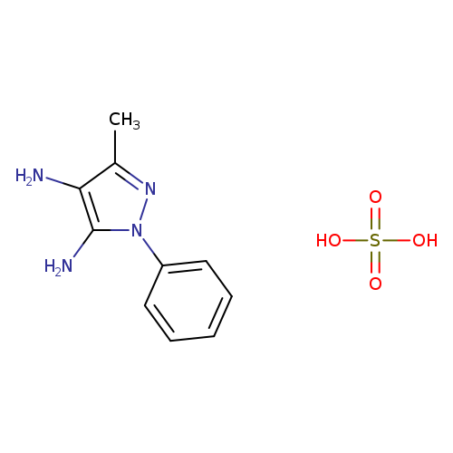 3-methyl-1-phenyl-1H-pyrazole-4,5-diamine sulfuric acid