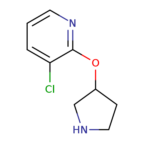 3-chloro-2-(pyrrolidin-3-yloxy)pyridine