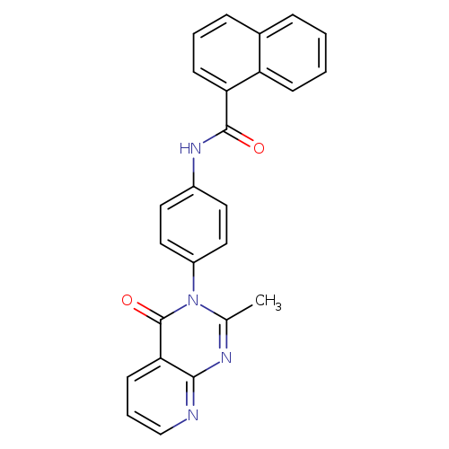 N-(4-{2-methyl-4-oxo-3H,4H-pyrido[2,3-d]pyrimidin-3-yl}phenyl)naphthalene-1-carboxamide