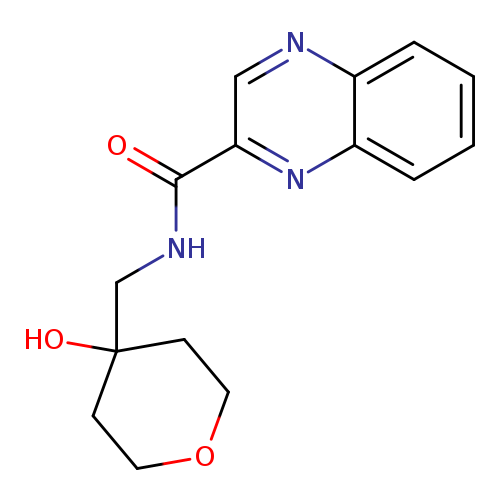 N-[(4-hydroxyoxan-4-yl)methyl]quinoxaline-2-carboxamide
