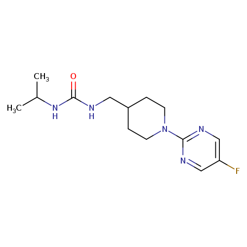 1-{[1-(5-fluoropyrimidin-2-yl)piperidin-4-yl]methyl}-3-(propan-2-yl)urea