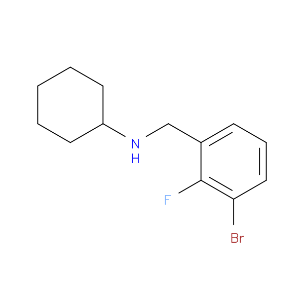 1-Bromo-3-cyclohexylaminomethyl-2-fluorobenzene