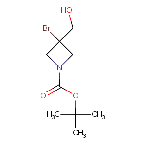 1-​Azetidinecarboxylic acid, 3-​bromo-​3-​(hydroxymethyl)​-​, 1,​1-​dimethylethyl ester