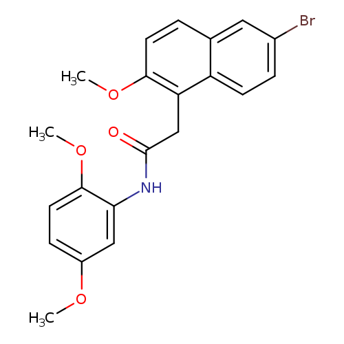 2-(6-bromo-2-methoxy-1-naphthyl)-N-(2,5-dimethoxyphenyl)acetamide