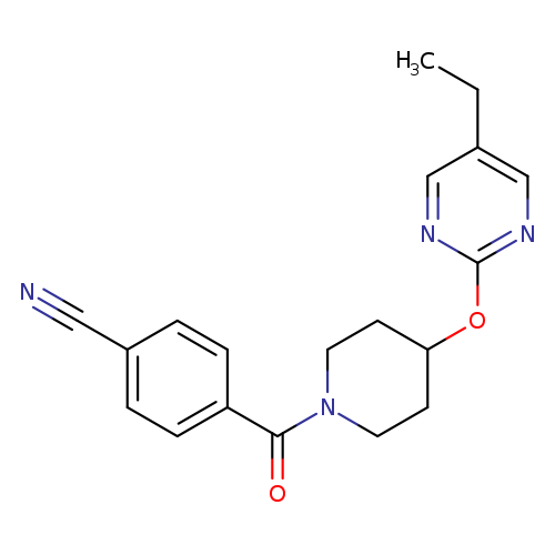 4-{4-[(5-ethylpyrimidin-2-yl)oxy]piperidine-1-carbonyl}benzonitrile