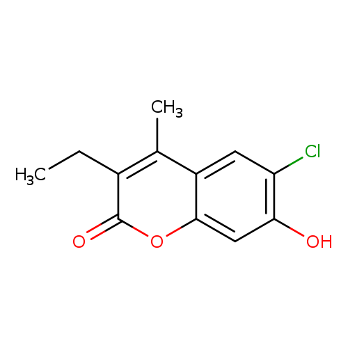 6-chloro-3-ethyl-7-hydroxy-4-methyl-2H-chromen-2-one