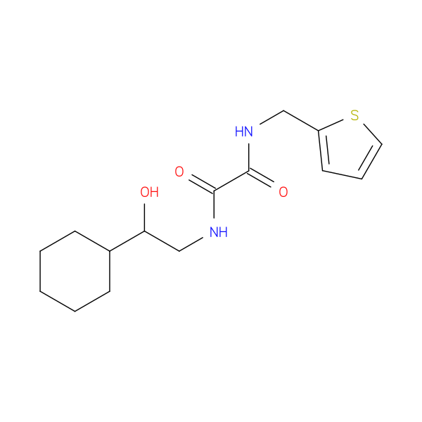 N'-(2-cyclohexyl-2-hydroxyethyl)-N-[(thiophen-2-yl)methyl]ethanediamide