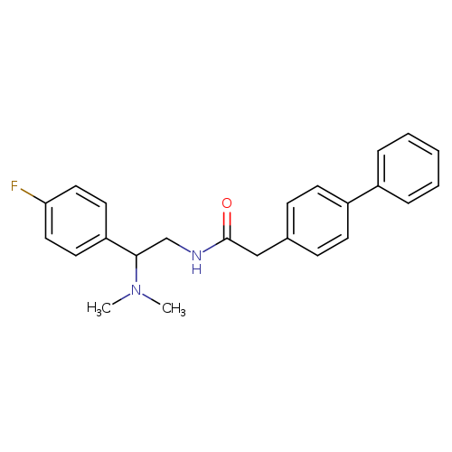 2-{[1,1'-biphenyl]-4-yl}-N-[2-(dimethylamino)-2-(4-fluorophenyl)ethyl]acetamide