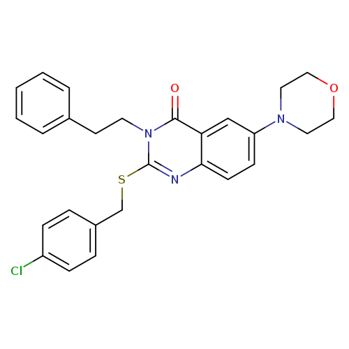 2-{[(4-chlorophenyl)methyl]sulfanyl}-6-(morpholin-4-yl)-3-(2-phenylethyl)-3,4-dihydroquinazolin-4-one