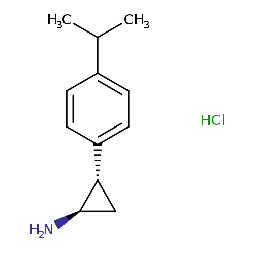 rac-(1R,2S)-2-[4-(propan-2-yl)phenyl]cyclopropan-1-amine hydrochloride, trans