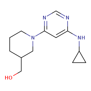 (1-(6-(Cyclopropylamino)pyrimidin-4-yl)piperidin-3-yl)methanol
