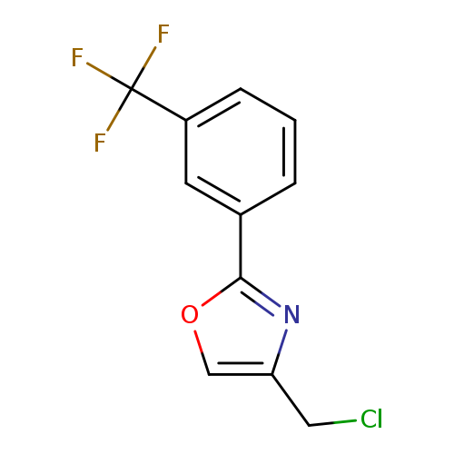 4-(chloromethyl)-2-[3-(trifluoromethyl)phenyl]-1,3-oxazole
