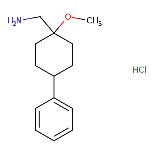 (1-methoxy-4-phenylcyclohexyl)methanamine hydrochloride
