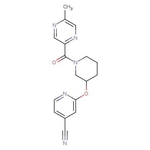 2-{[1-(5-methylpyrazine-2-carbonyl)piperidin-3-yl]oxy}pyridine-4-carbonitrile