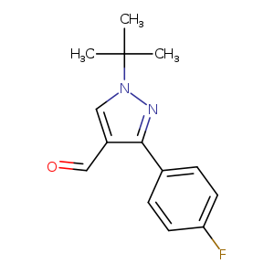 1-tert-butyl-3-(4-fluorophenyl)-1H-pyrazole-4-carbaldehyde