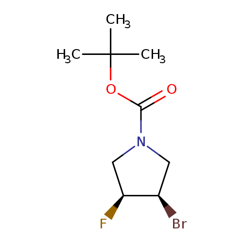 tert-Butyl (3s,4r)-rel-3-bromo-4-fluoropyrrolidine-1-carboxylate