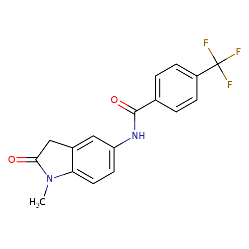 N-(1-methyl-2-oxo-2,3-dihydro-1H-indol-5-yl)-4-(trifluoromethyl)benzamide