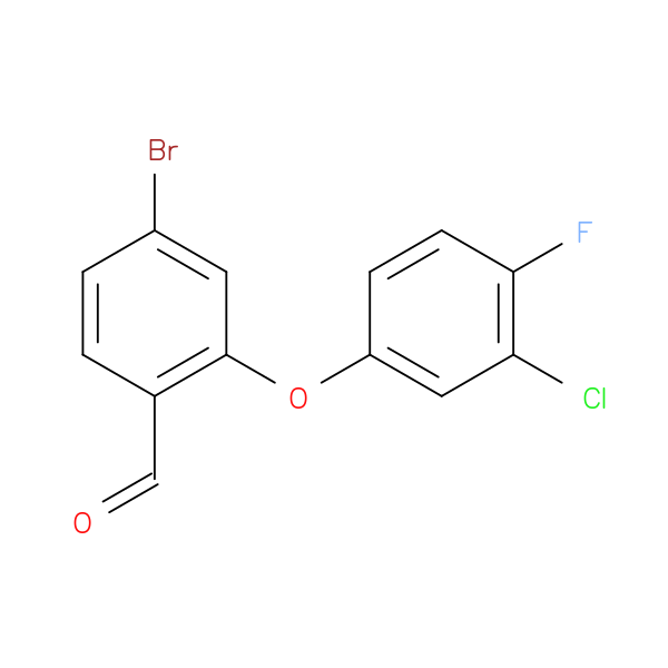 4-bromo-2-(3-chloro-4-fluorophenoxy)benzaldehyde