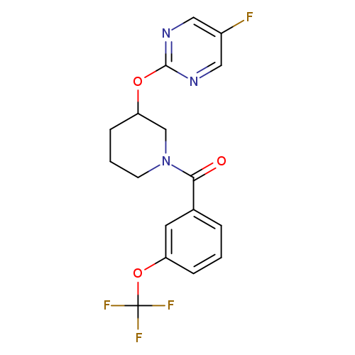 5-fluoro-2-({1-[3-(trifluoromethoxy)benzoyl]piperidin-3-yl}oxy)pyrimidine