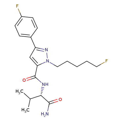 (S)-N-(1-amino-3-methyl-1-oxobutan-2-yl)-1-(5-fluoropentyl)-3-(4-fluorophenyl)-1H-pyrazole-5-carboxamide