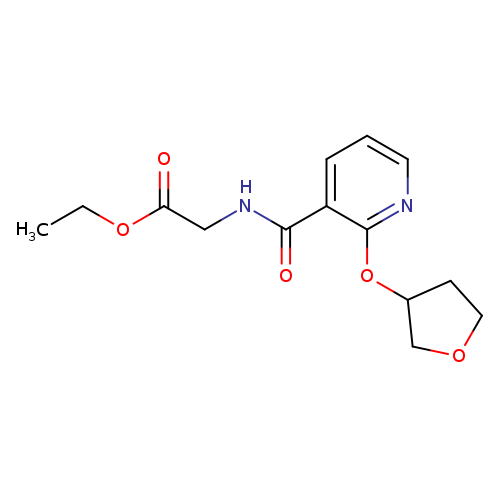 ethyl 2-{[2-(oxolan-3-yloxy)pyridin-3-yl]formamido}acetate