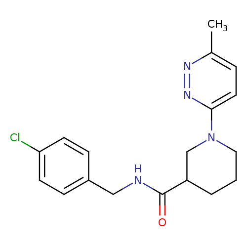 N-[(4-chlorophenyl)methyl]-1-(6-methylpyridazin-3-yl)piperidine-3-carboxamide