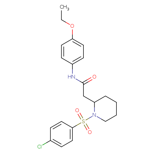 2-[1-(4-chlorobenzenesulfonyl)piperidin-2-yl]-N-(4-ethoxyphenyl)acetamide