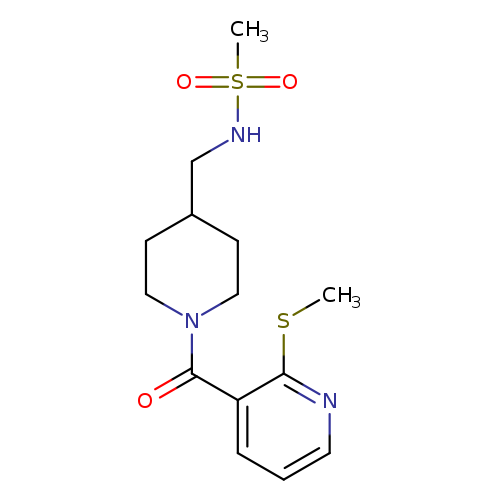 N-({1-[2-(methylsulfanyl)pyridine-3-carbonyl]piperidin-4-yl}methyl)methanesulfonamide