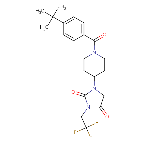 1-[1-(4-tert-butylbenzoyl)piperidin-4-yl]-3-(2,2,2-trifluoroethyl)imidazolidine-2,4-dione