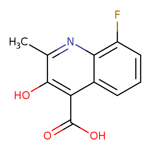 8-fluoro-3-hydroxy-2-methylquinoline-4-carboxylic acid