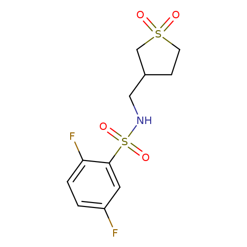 N-[(1,1-dioxo-1lambda6-thiolan-3-yl)methyl]-2,5-difluorobenzene-1-sulfonamide