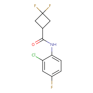 N-(2-chloro-4-fluorophenyl)-3,3-difluorocyclobutane-1-carboxamide