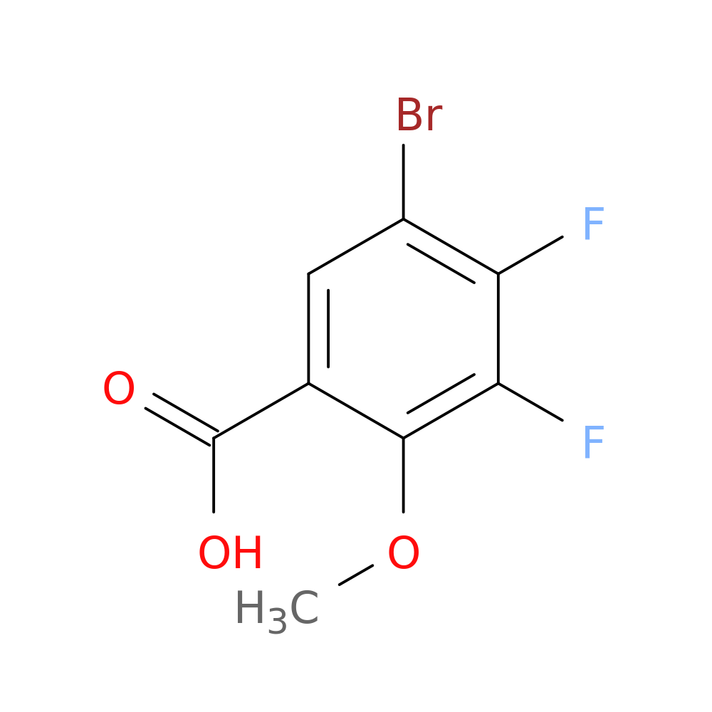 5-bromo-3,4-difluoro-2-methoxybenzoic acid