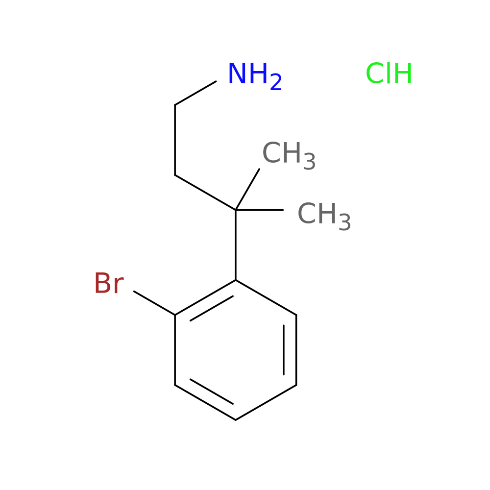 3-(2-bromophenyl)-3-methylbutan-1-amine hydrochloride