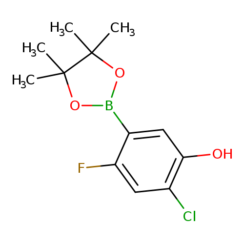 2-Chloro-4-fluoro-5-(4,4,5,5-tetramethyl-1,3,2-dioxaborolan-2-yl)phenol