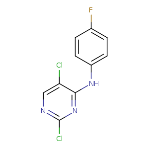 2,5-dichloro-N-(4-fluorophenyl)pyrimidin-4-amine