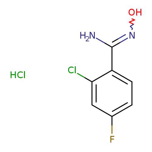 2-chloro-4-fluoro-N'-hydroxybenzene-1-carboximidamide hydrochloride