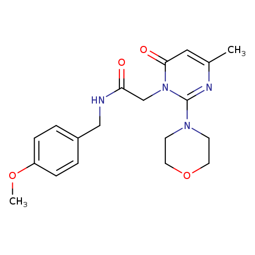 N-[(4-methoxyphenyl)methyl]-2-[4-methyl-2-(morpholin-4-yl)-6-oxo-1,6-dihydropyrimidin-1-yl]acetamide