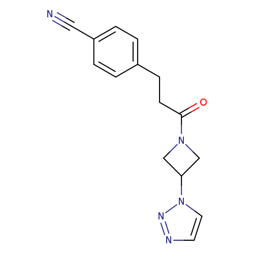 4-{3-oxo-3-[3-(1H-1,2,3-triazol-1-yl)azetidin-1-yl]propyl}benzonitrile