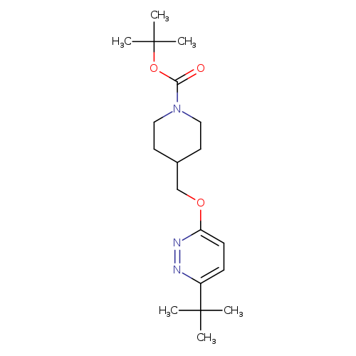 tert-butyl 4-{[(6-tert-butylpyridazin-3-yl)oxy]methyl}piperidine-1-carboxylate
