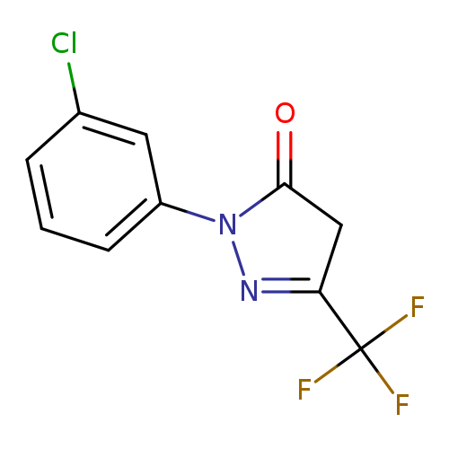 1-(3-chlorophenyl)-3-(trifluoromethyl)-4,5-dihydro-1H-pyrazol-5-one