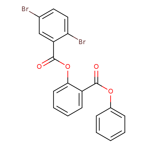 2-(phenoxycarbonyl)phenyl 2,5-dibromobenzoate