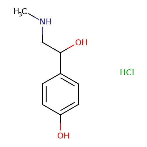 Benzenemethanol, 4-hydroxy-a-[(methylamino)methyl]-, hydrochloride