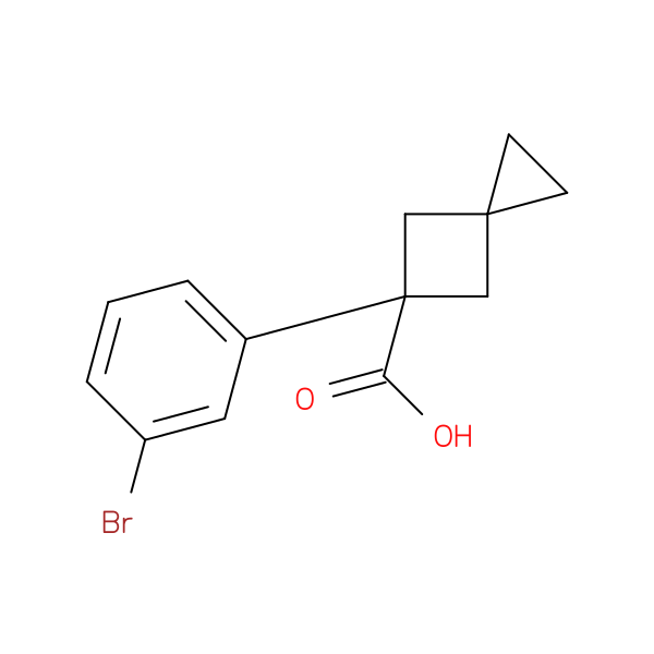 5-(3-bromophenyl)spiro[2.3]hexane-5-carboxylic acid