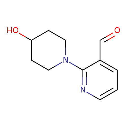 2-(4-HYDROXY-1-PIPERIDYL)PYRIDINE-3-CARBALDEHYDE