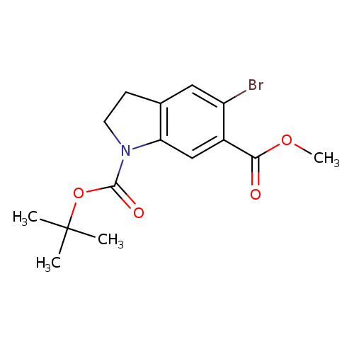 1-tert-Butyl 6-methyl 5-bromoindoline-1,6-dicarboxylate