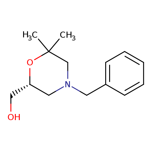 2-Morpholinemethanol, 6,6-dimethyl-4-(phenylmethyl)-, (2R)-